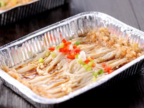 吉水锡纸烤金针菇